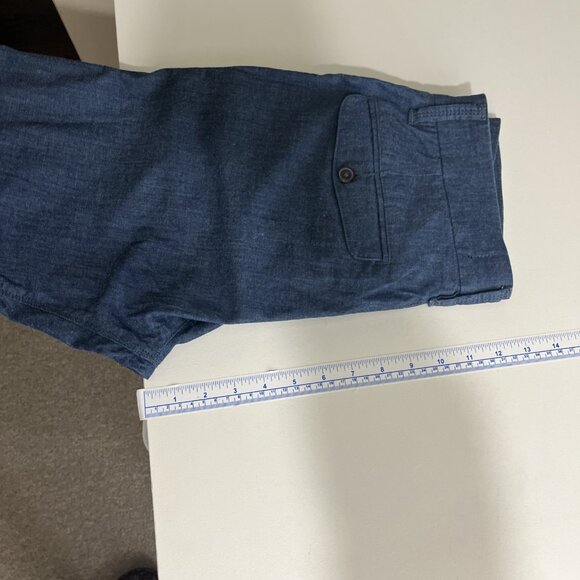 Duer Pleated Lightweight Dark Denim Pants with/ Flap Pockets Womens Size 30 X 31 - Picture 9 of 11